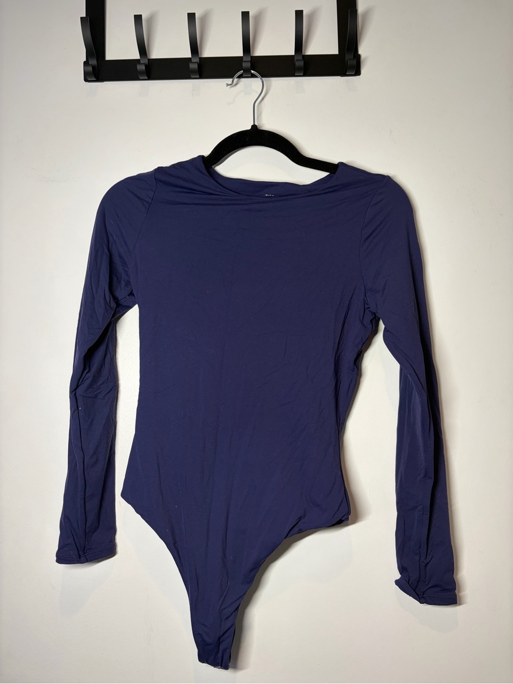 Amazon Long Sleeve Navy Blue Bodysuit